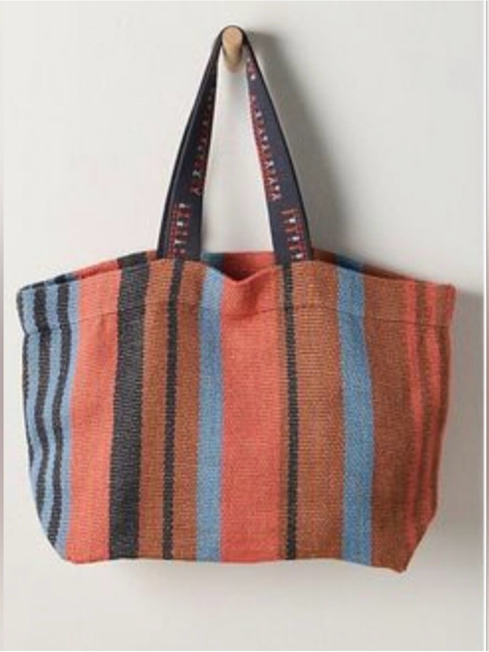 Free People Copacabana Striped Canvas Tote